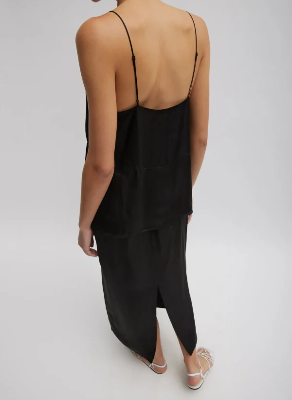 Tibi The Slip Skirt Black Cheap