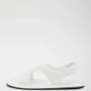 Tibi Tom Naplack Sandal Optic White Fashion