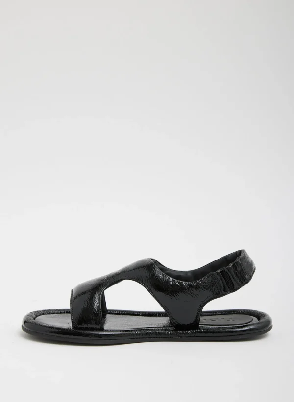 Tibi Tom Naplack Sandal Black New