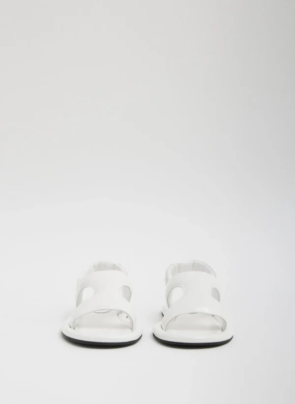 Tibi Tom Naplack Sandal Optic White Fashion