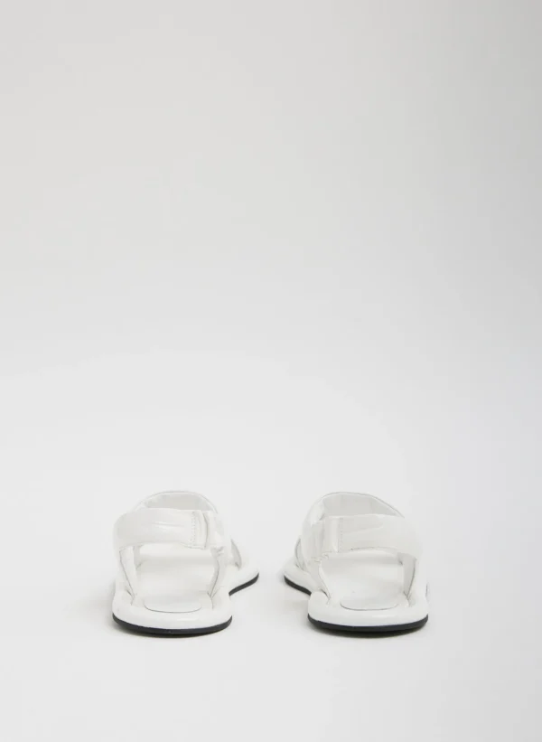 Tibi Tom Naplack Sandal Optic White Fashion