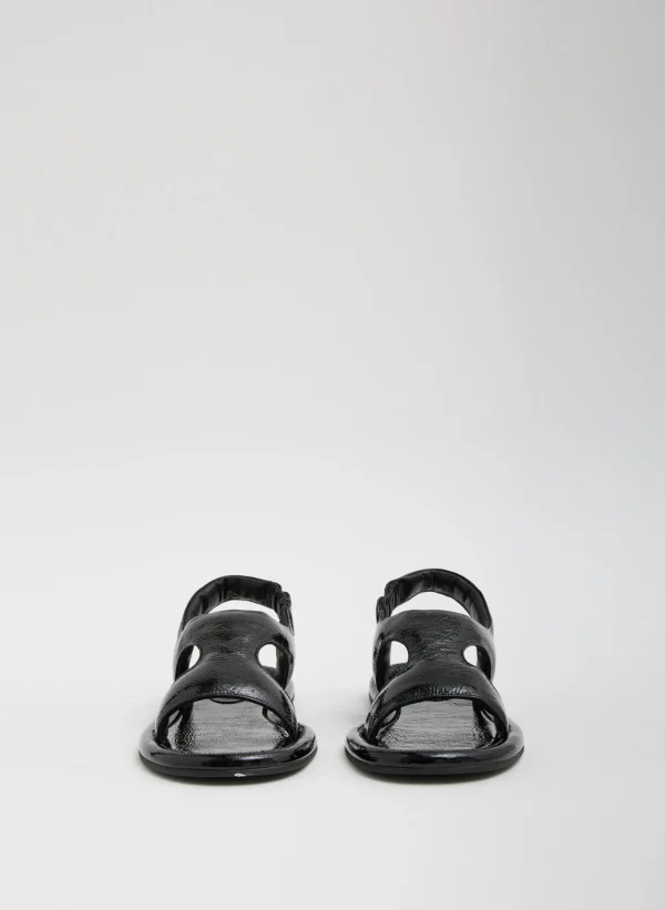 Tibi Tom Naplack Sandal Black New