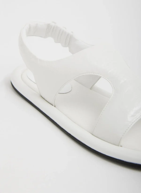 Tibi Tom Naplack Sandal Optic White Fashion
