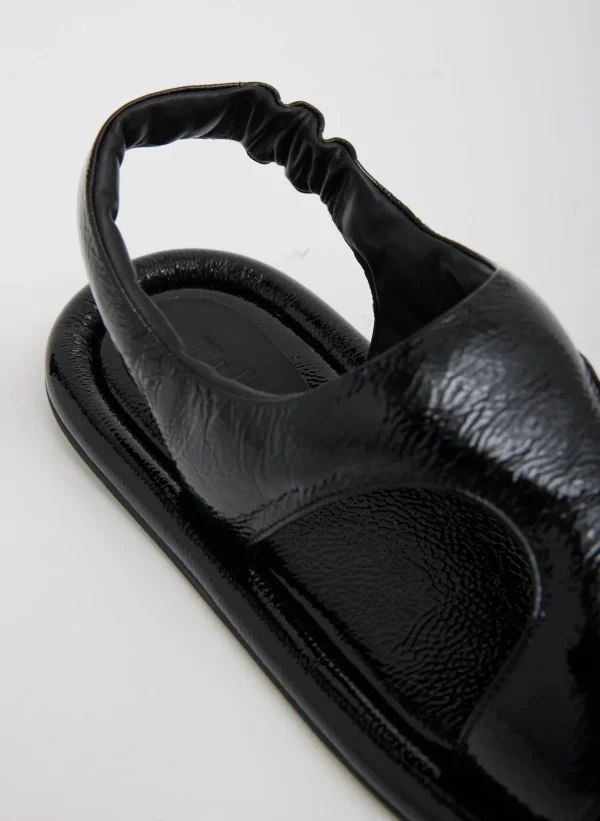 Tibi Tom Naplack Sandal Black New