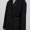 Tibi Tropical Wool Liam Blazer Black New