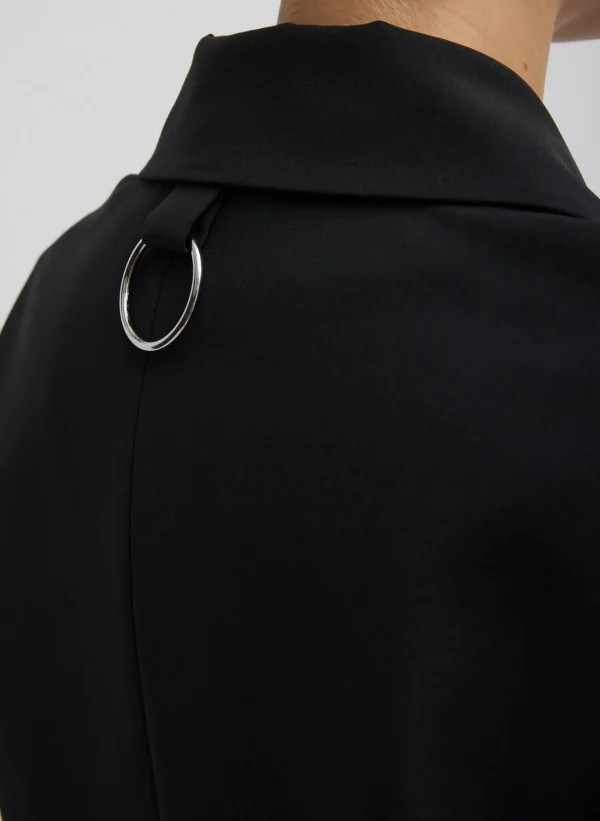 Tibi Tropical Wool Liam Blazer Black New