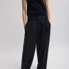Tibi Tropical Wool Stella Pant Navy Cheap