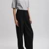 Tibi Tropical Wool Stella Pant Black Cheap