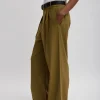 Tibi Tropical Wool Stella Pant Dark Hazel Clearance