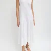 Tibi T-Shirt Sleeveless Dress White Flash Sale