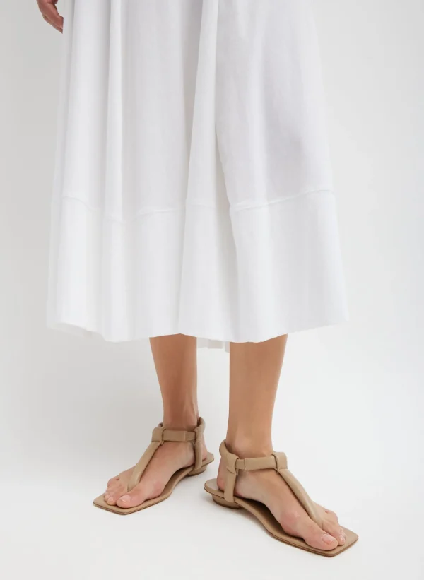 Tibi T-Shirt Sleeveless Dress White Flash Sale