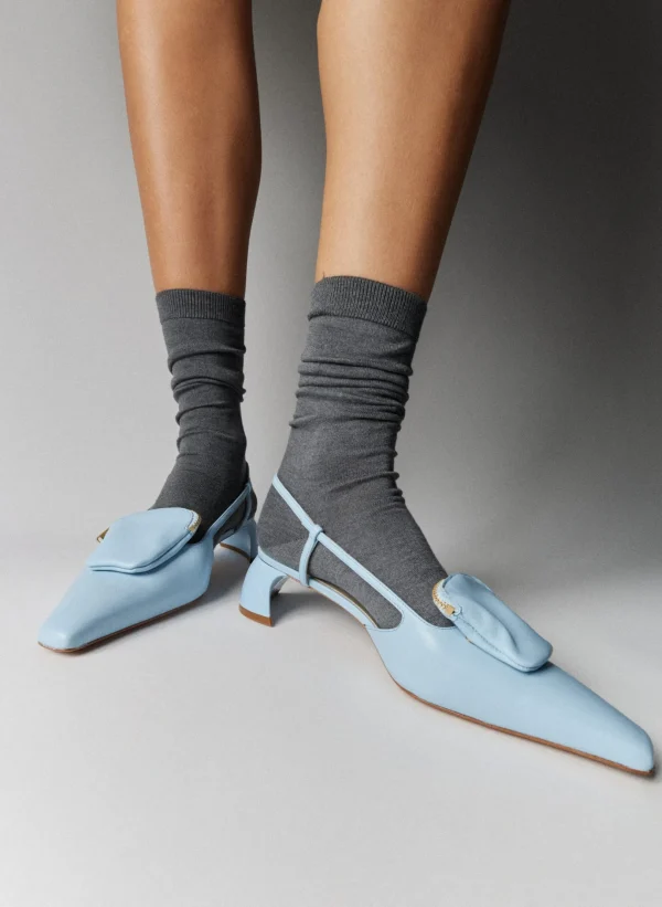 Tibi Victor Slingback Baby Blue Best