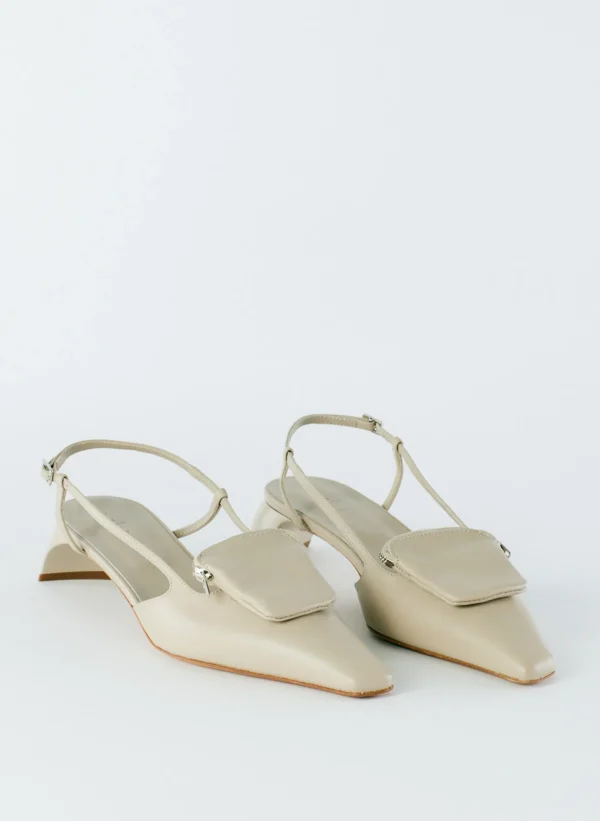 Tibi Victor Slingback Warm Grey Cheap