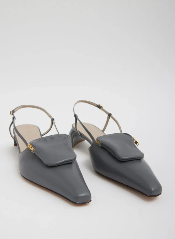 Tibi Victor Slingback Grey Clearance