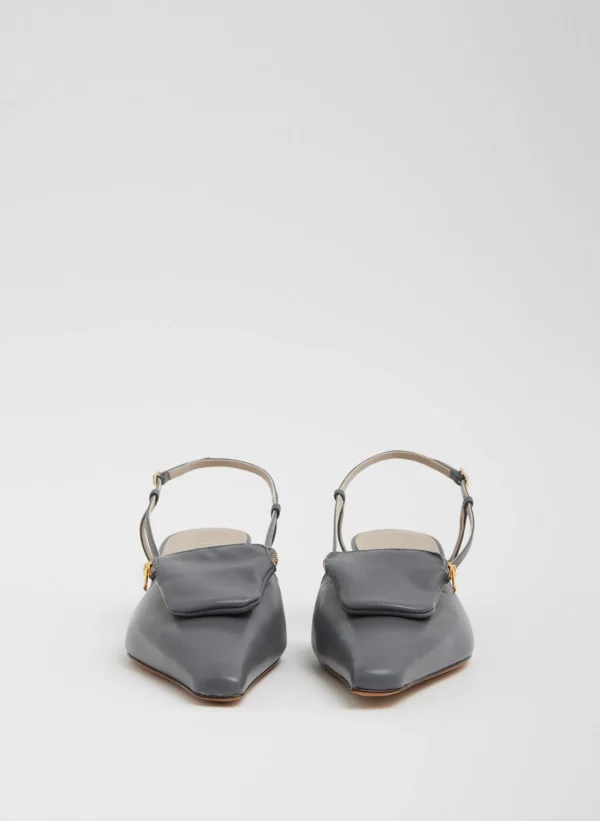 Tibi Victor Slingback Grey Clearance