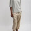 Tibi Washable Cashmere Oversized Easy T-Shirt Light Heather Grey Online