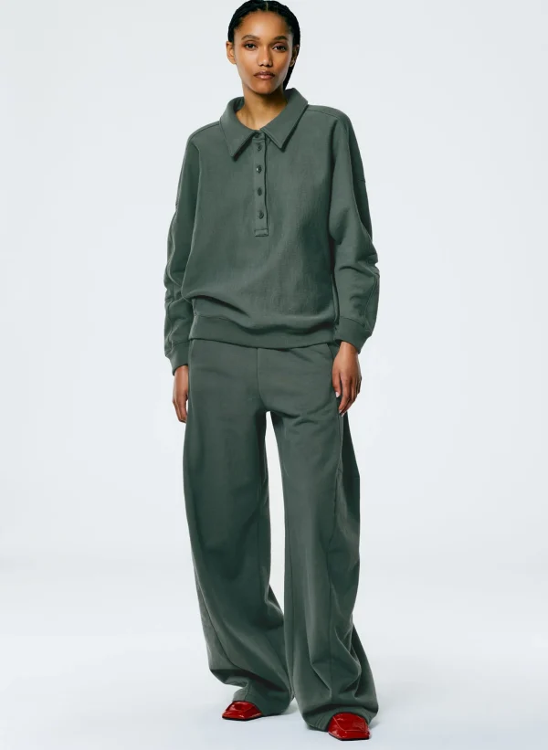 Tibi Winslow Sweatpant - Petite Grey Pine Best