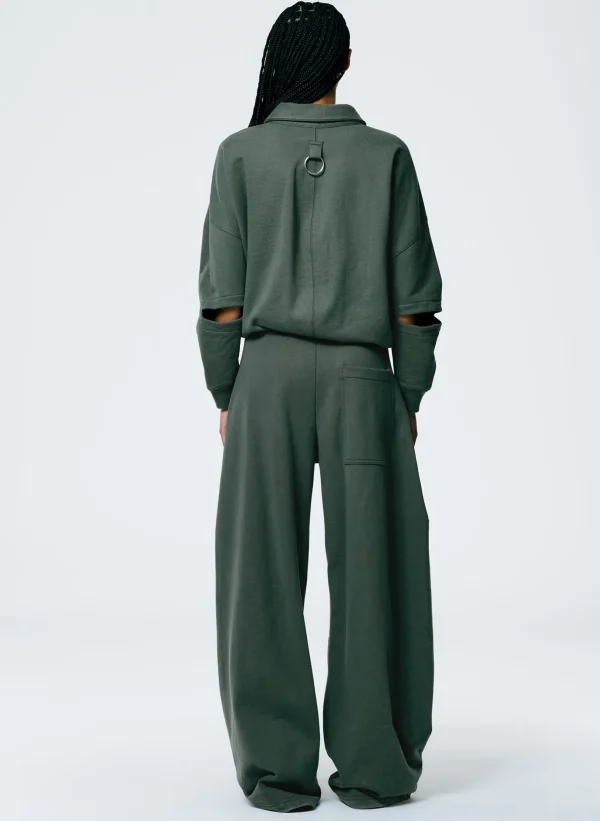 Tibi Winslow Sweatpant - Petite Grey Pine Best